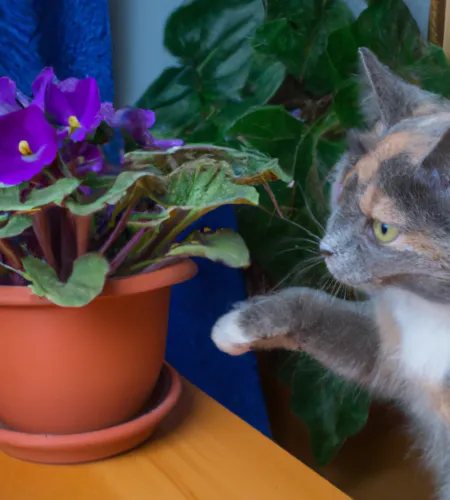 Are african violets dangerous for cats?